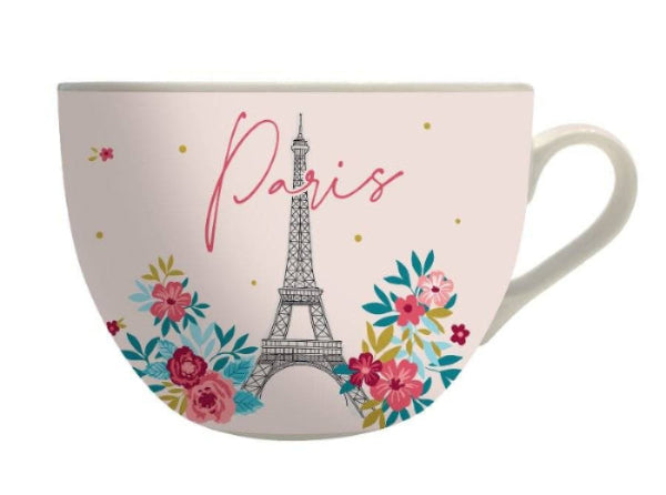 Κούπα Paris 670ml fleurs rose