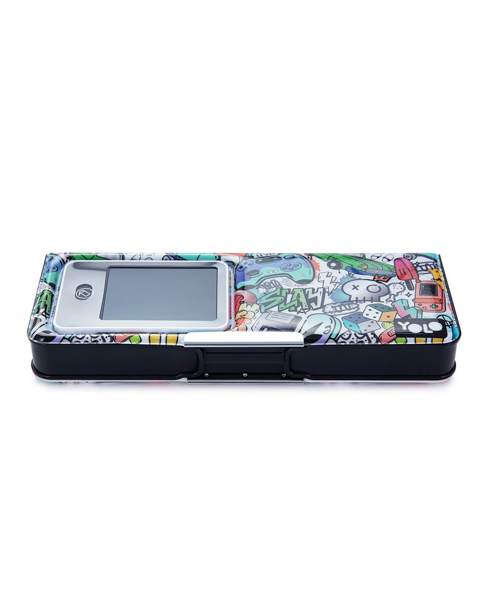 Κασετίνα retro lcd "Black Graffiti"