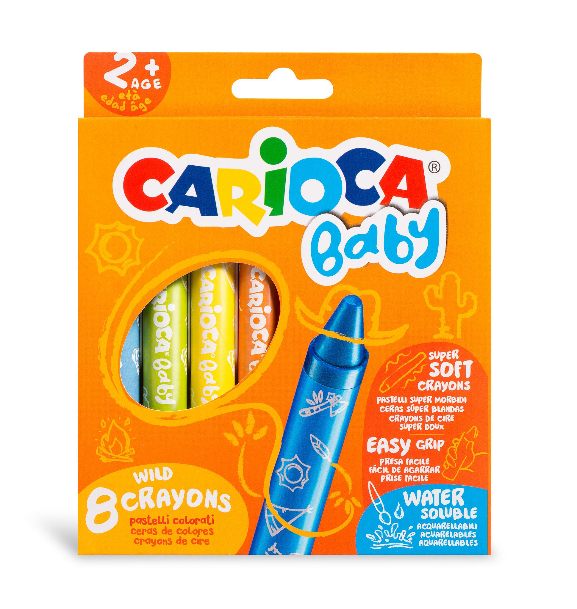 Μαρκαδόροι Carioca Baby 2+ (8 χρώματα)