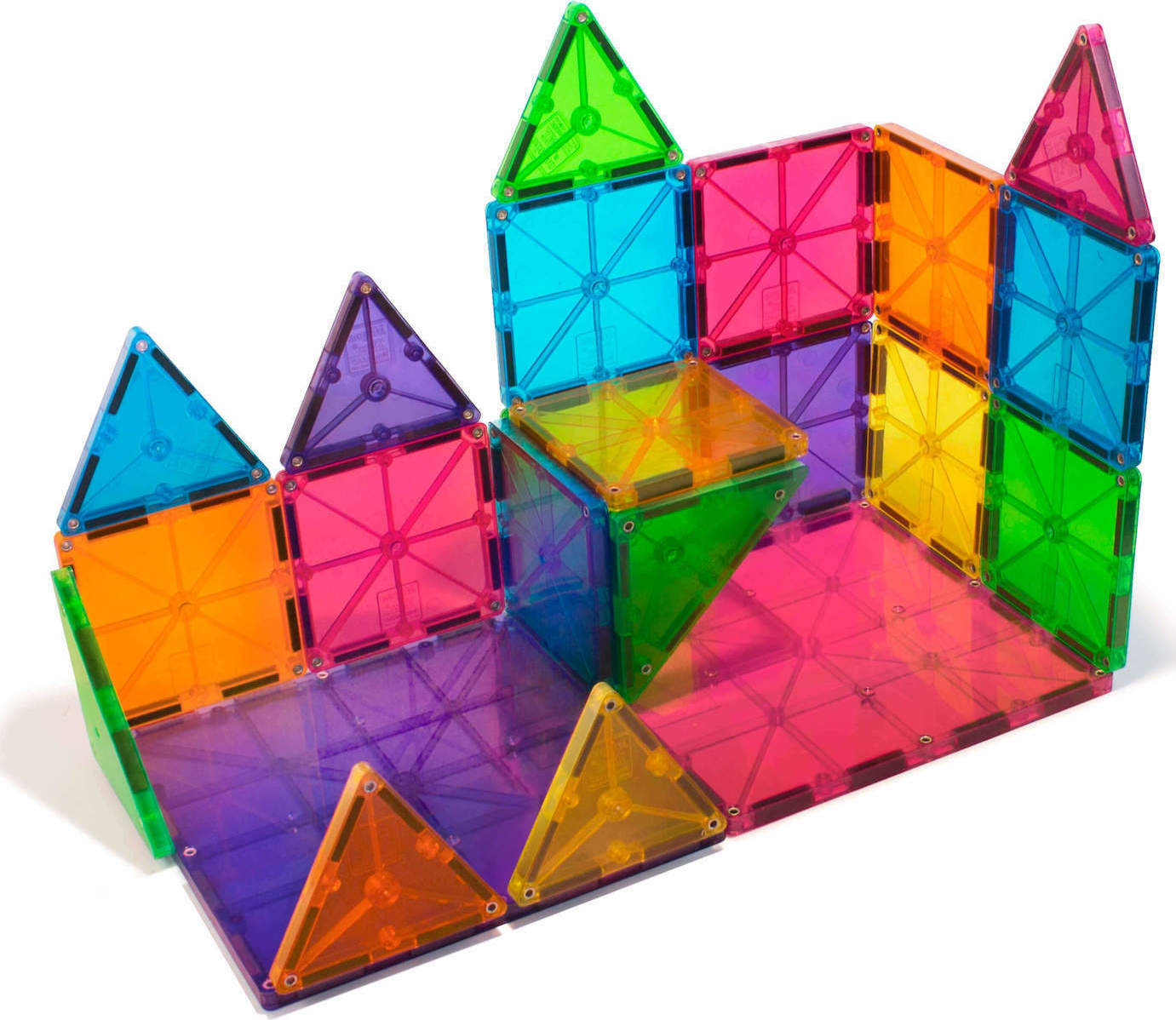 Μαγνητικό Παιχνίδι 32 κομματιών Clear Colors Magna-Tiles