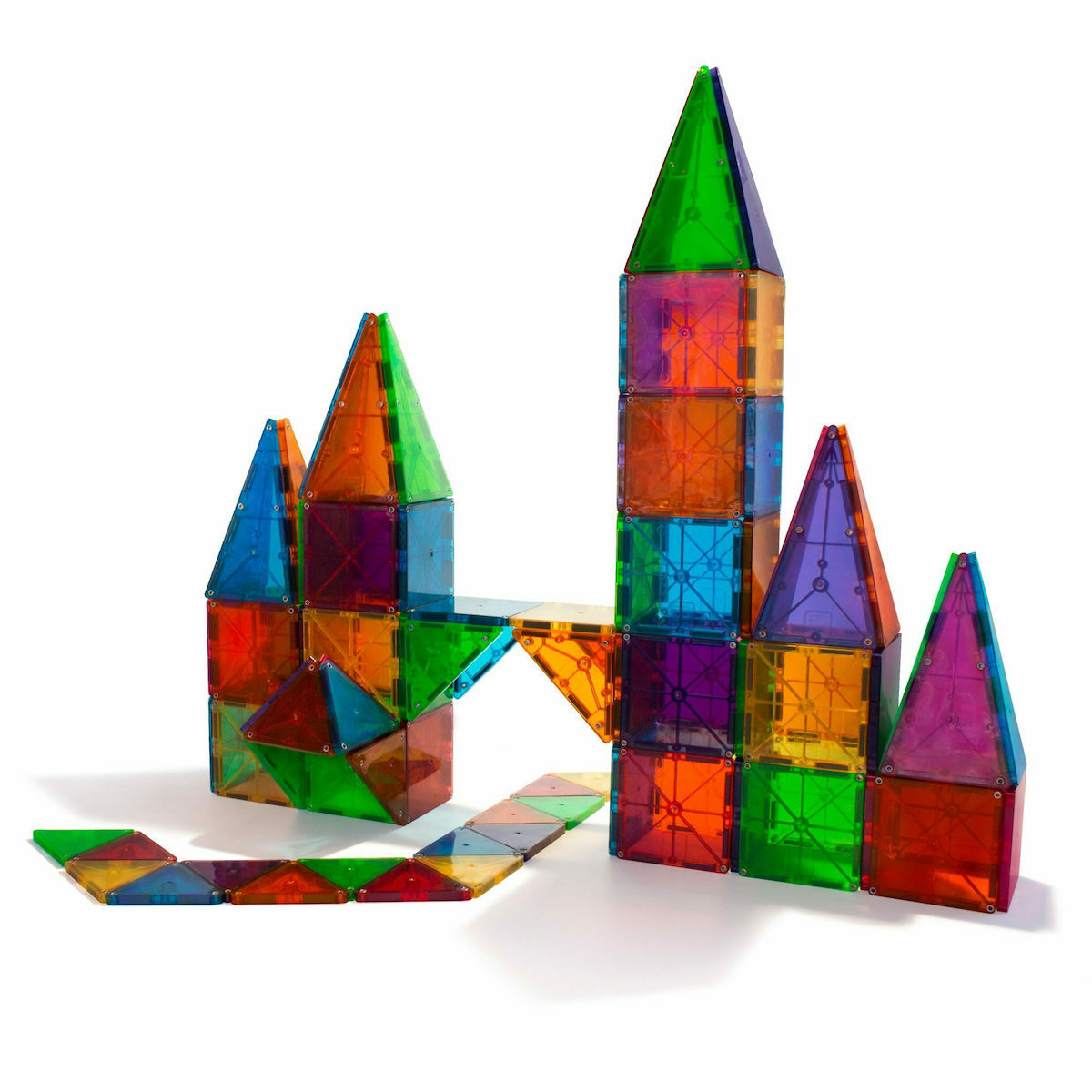 Μαγνητικό Παιχνίδι 100 κομματιών Clear Colors Magna-Tiles